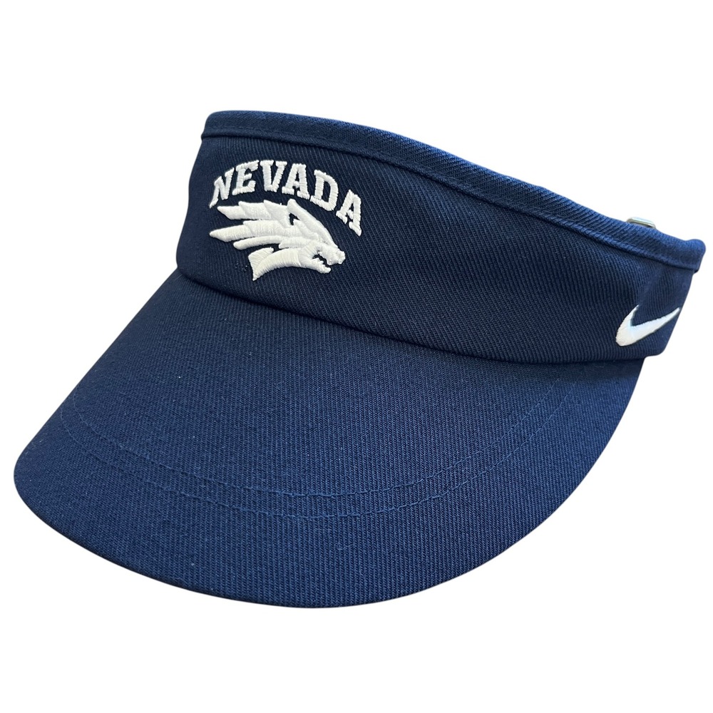 Nike Nevada Wolf Pack Dri-FIT Adjustable Visor Navy Blue Athletic Hat